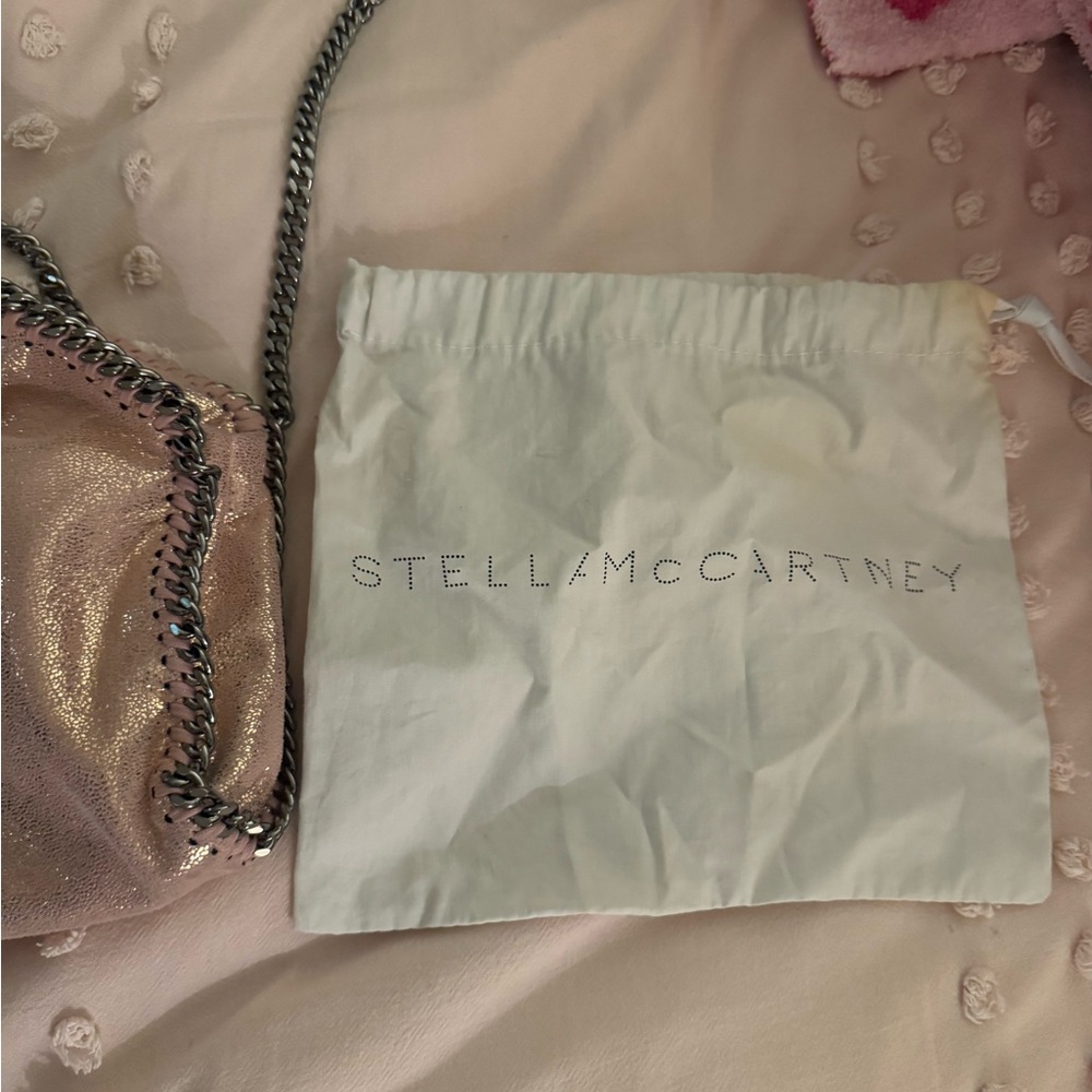 Stella McCartney Shimmering Pink Crossbody Bag - Picture 2 of 5